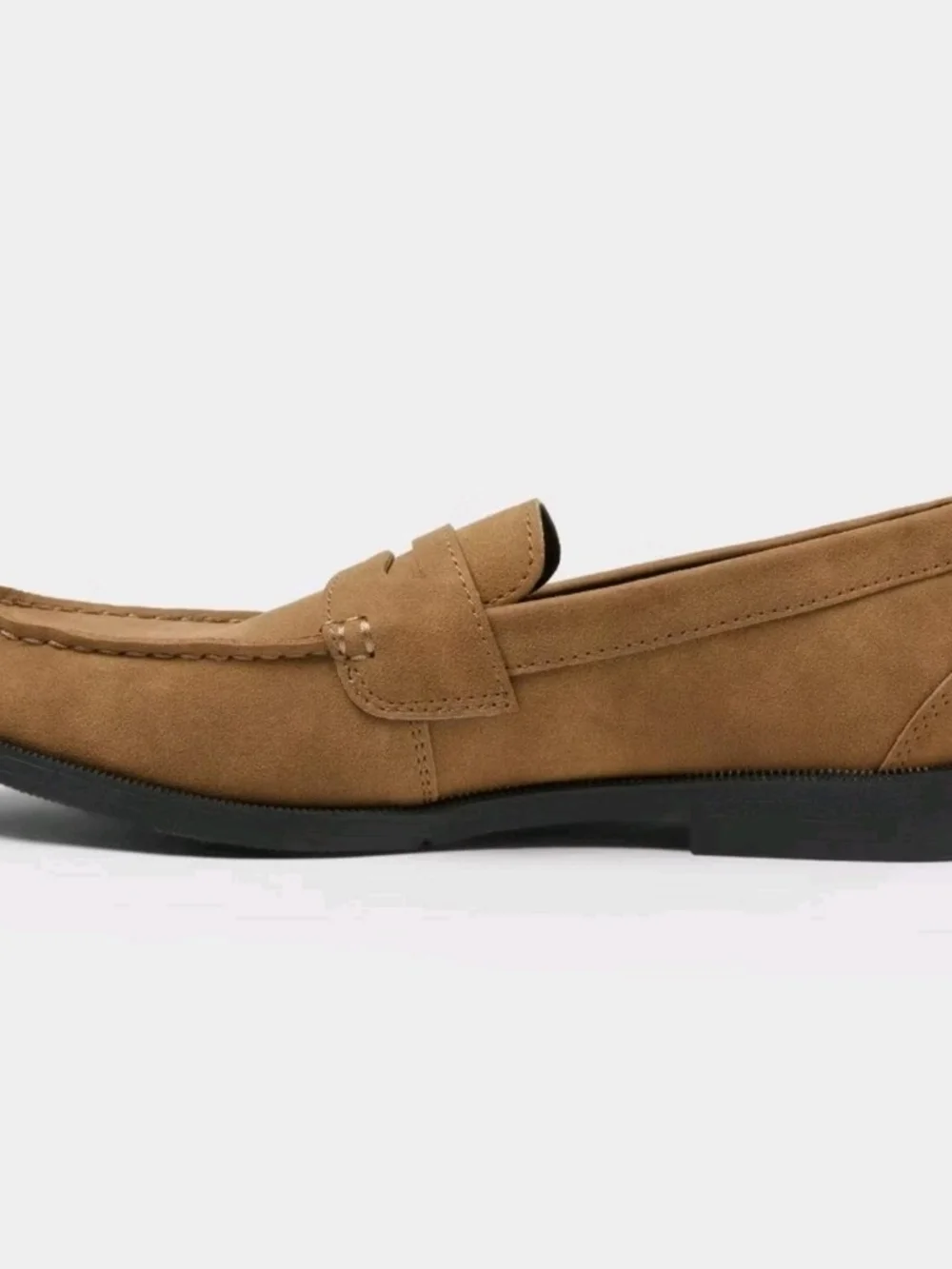 Goodfellow & Co Tan Faux Suede Penny Loafers Business Dress Shoes